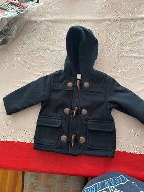 Gymboree Navy Hooded Toggle Pea Coat